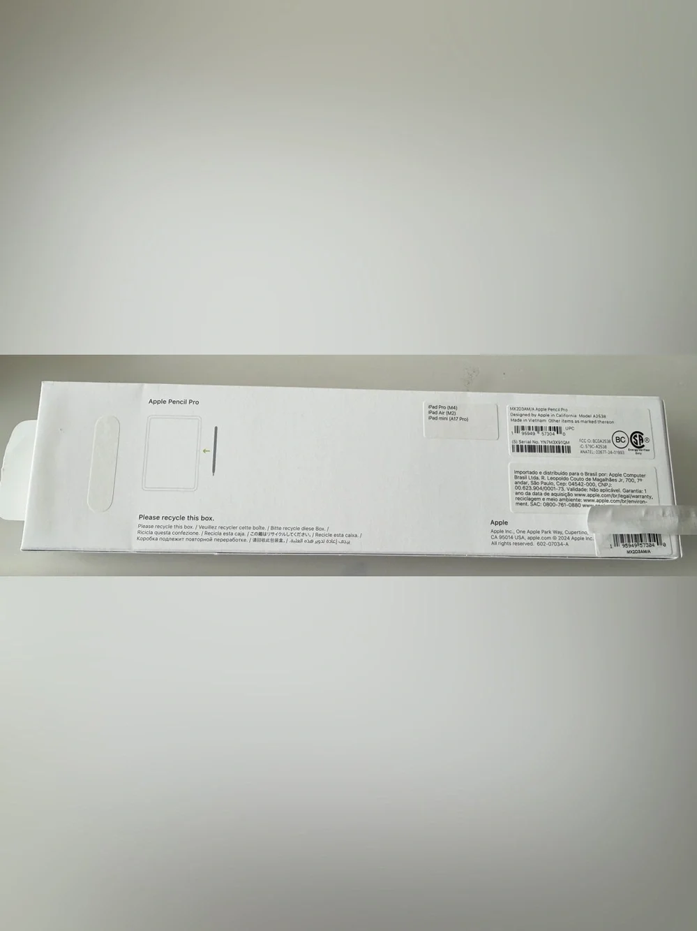 Apple Pencil Pro (A2538) - empty Box